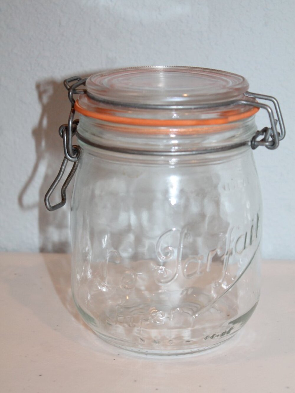 Vintage Le Parfait Super Glass Canning Jar 0.75L Made in France